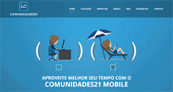 Desktop Screenshot of comunidades21.com.br