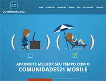 Tablet Screenshot of comunidades21.com.br